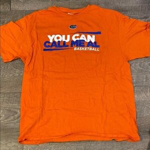 Delta Florida Gators NCAA Graphic Orange & Blue T-Shirt "You Can Call Me Al" XL